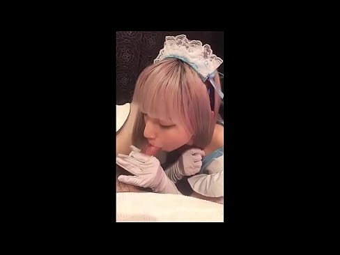 ❤️ Јапански идол [маиука], костим француске собарице, први део, пушење и дркање са лосионом ☑ Слутс на sr.xsexshop.ru ❤